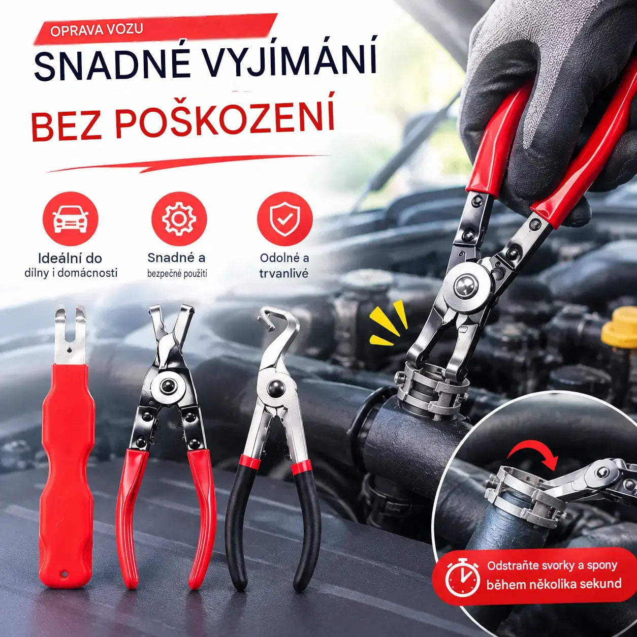 【3 kusy】Sada multifunkčních kleští pro opravy automobilů