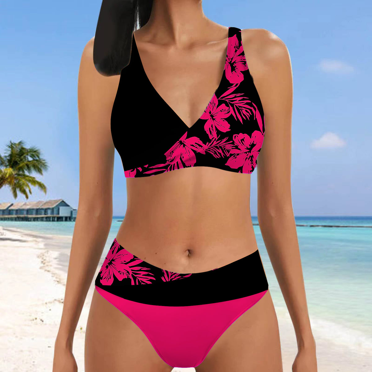 👙【S~5XL】2026 nuevo traje de baño de bikini de dos piezas para mujer