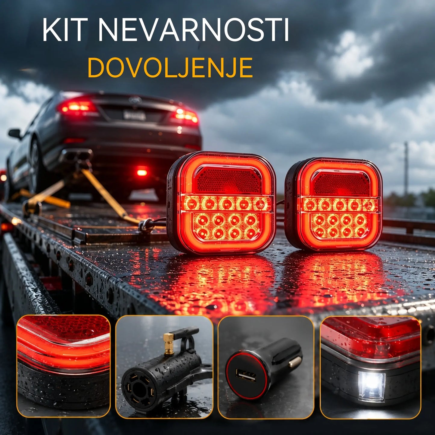 🚦【Univerzalne 12V/24V】🚦 LED luči za prikolico