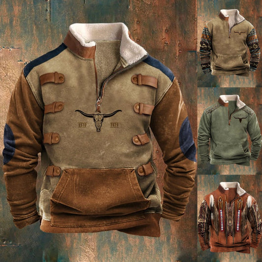 ❄️Sudadera con capucha para hombre 2025, cálida para otoño e invierno