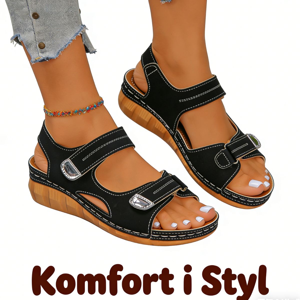 👡[Promoción de novedades de verano] [36-43] Nuevas sandalias de mujer de alta calidad, sandalias casuales con cierre de velcro (colección 2026)