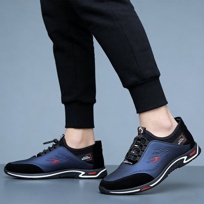 👞 Zapatos de negocios informales y transpirables para hombre de cuero genuino✅ Desodorante✅ Suela de cuero suave，De moda y versátil
