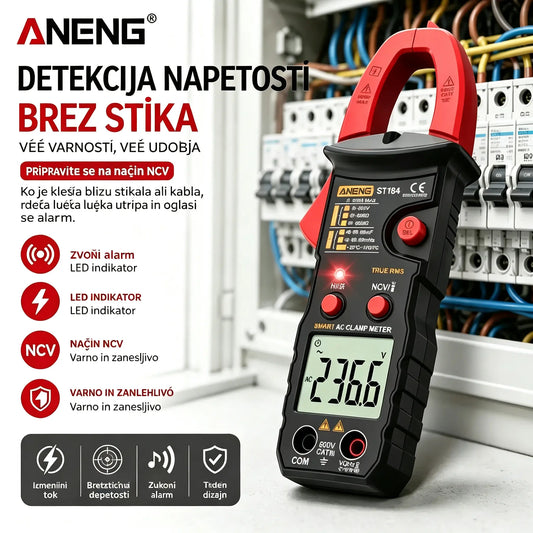 🔥【Časovno omejena ponudba】🛠️Pametni digitalni kleščni multimeter, večfunkcijski kleščni multimeter za električarje✅Visokonatančni kleščni multimeter✅Popolnoma samodejno prepoznavanje.