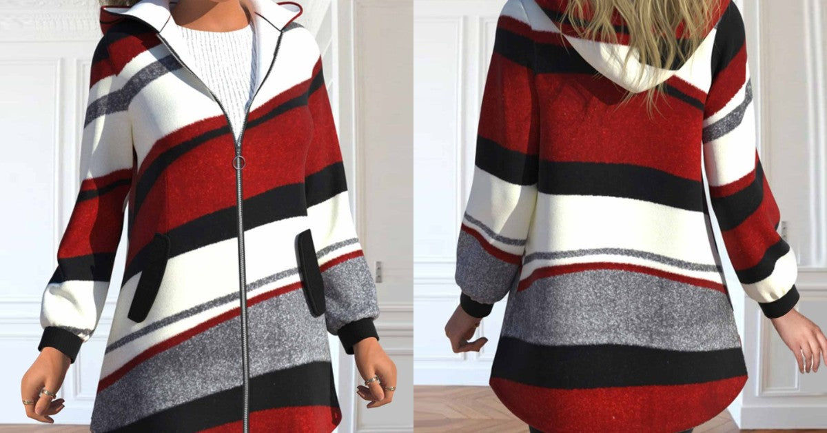 💖【S-3XL】 Žhavá nová zimní dámská bunda s kapucí-Z