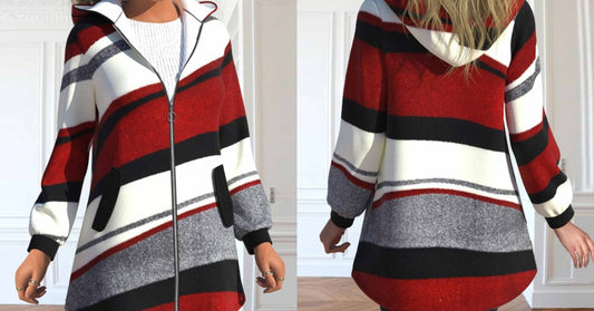 💖【S-3XL】 Žhavá nová zimní dámská bunda s kapucí-Z