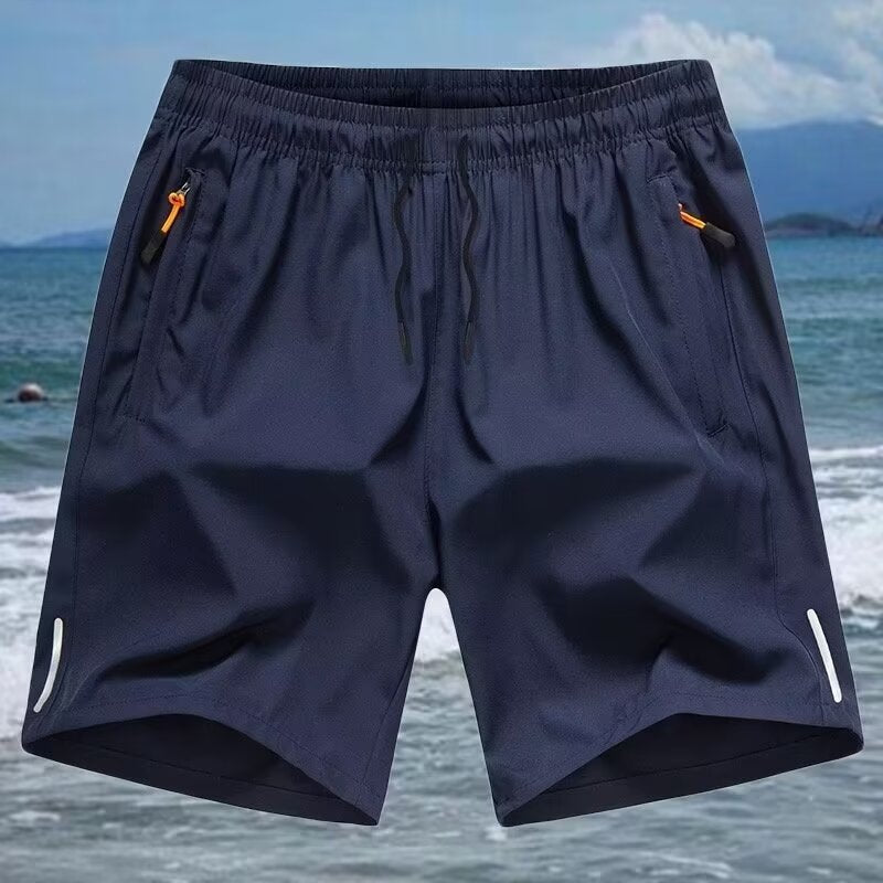 [Oferta especial] Nuevos pantalones cortos deportivos casuales de seda fría y secado rápido para hombre