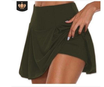 🎾【S-5XL】Dámské dvoudílné sportovní falešné fitness šaty