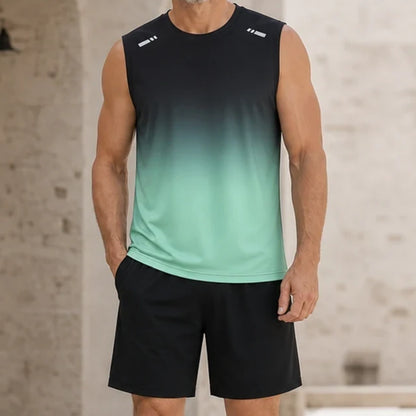 ✨M-5XL【Utánvétes fizetés】Férfi kétrészes nyári sport szett - póló és rövidnadrág