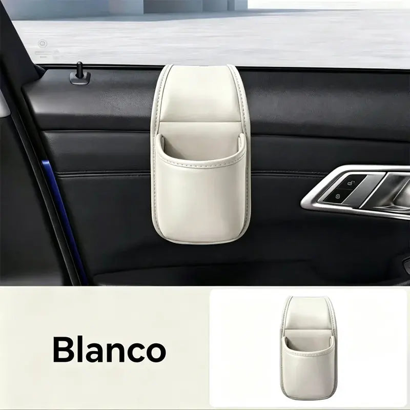 【2 unidades a 28 euros】🚗 Organizador de puerta para coche – Bolsillo de almacenamiento con soporte para vasos, colgante en la ranura de la ventanilla 🧺💧