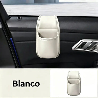 【2 unidades a 28 euros】🚗 Organizador de puerta para coche – Bolsillo de almacenamiento con soporte para vasos, colgante en la ranura de la ventanilla 🧺💧