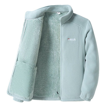 🔥【XL-5XL】🐏Damska kurtka outdoorowa z grubego polaru na jesień i zimę, wiatroszczelna i ciepła, ze stójką
