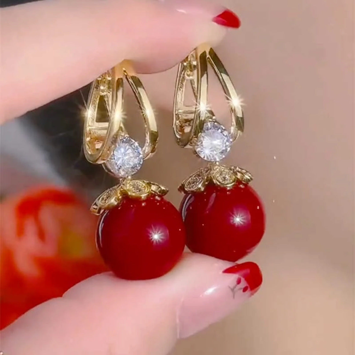 💋(2 kusy) Dámské elegantní perlové náušnice