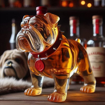 🍷【Kupte 1 a získejte 1 zdarma】Láhev whisky ve tvaru legračního francouzského buldoka-4063750