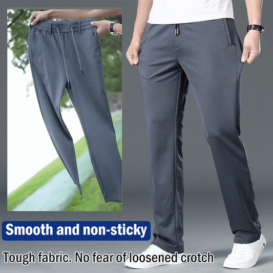 👖☀️【Letní nabídka 2026】【L–8XL】🔥Pánské letní business casual kalhoty – elastický pas, vhodné pro 45–135 kg