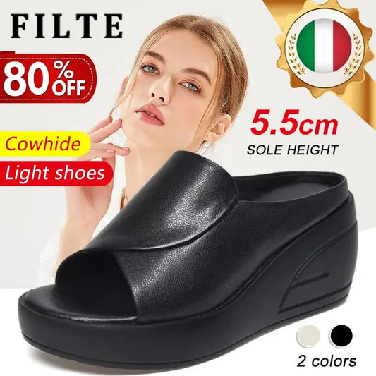 👡【5,5 cm obcas】 miękka podeszwa sandały na koturnie dla kobiet
