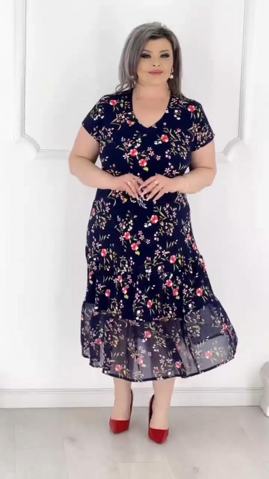 【🏆Προϊόντα με τις καλύτερες πωλήσεις】💟【S-5XL】👗Νέο φόρεμα μόδας, κλασικό, κομψό και απλό σχέδιο