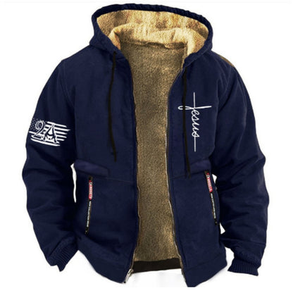 ✨【S-3XL】Stylová pánská podzimní a zimní bunda z lehkého sametu – zateplená, lehká a pohodlná