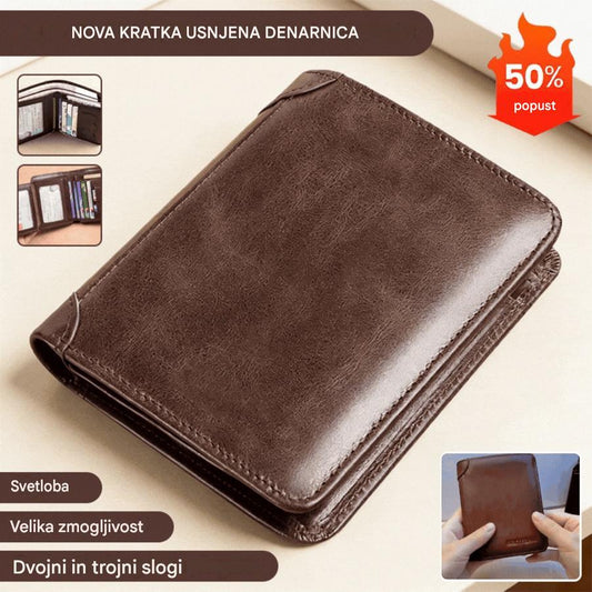 👝✨ Nová pánská peněženka z pravé kůže s ochranou proti krádeži