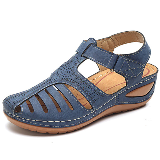 🔥【34-44】Sandalias de cuña casuales para mujer, transpirables y cómodas