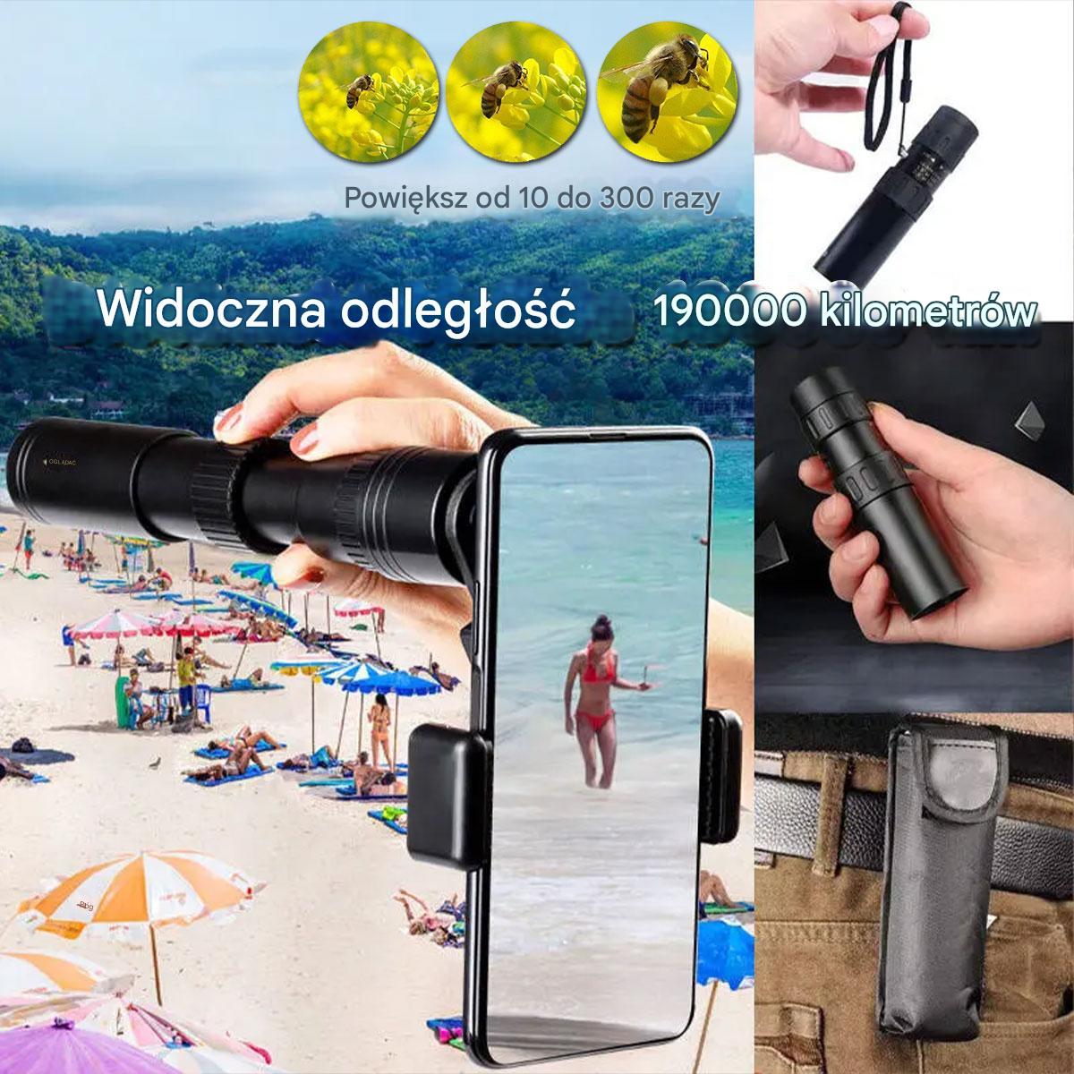 🔥🔥Wysoka jakość, super niska cena🔥Monokular o wysokiej rozdzielczości, powiększenie 10-300x - 4208132