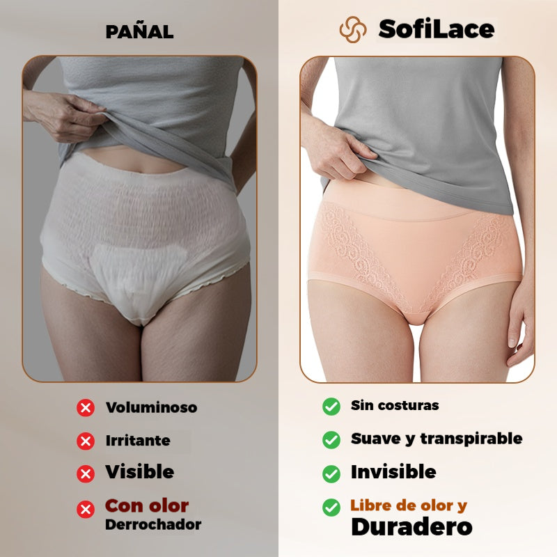 🔥🩲【Pack de 6】Último día - 50% de descuento - Braguitas antibacterianas de cintura alta para control de abdomen