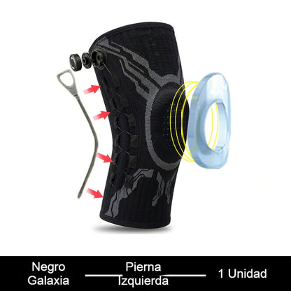 🦵🦵【S-2XL】 Rodillera de compresión deportiva con silicona y estabilizadores de muelle para absorción de impactos