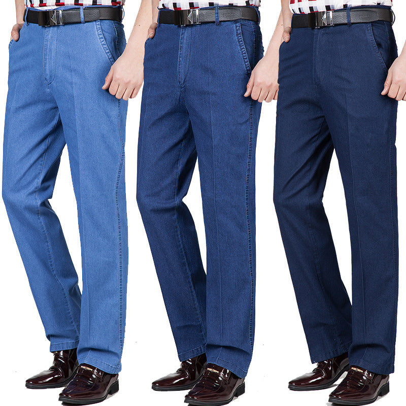 👖【50% DE DESCUENTO】👖 Nuevos jeans de cintura alta para hombre, tallas grandes, colección 2026