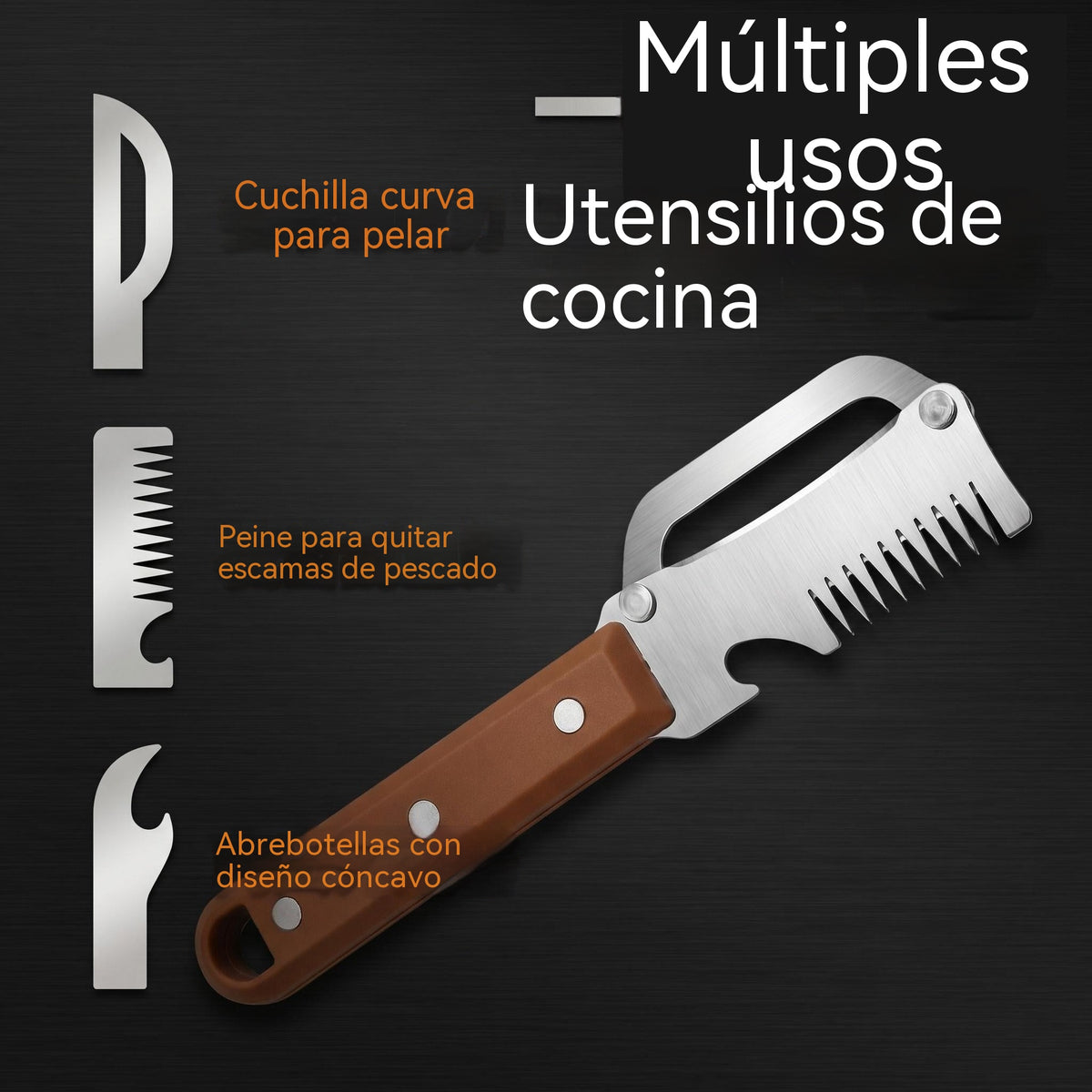 💥Compra 1 y llévate 1 gratis💥🔪Cortador y pelador multifuncional de acero inoxidable🧅-4308735