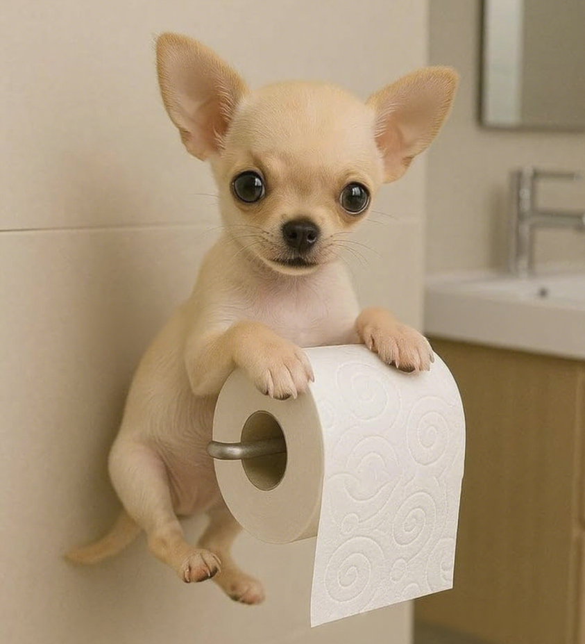 🐕Držák na toaletní papír s motivem roztomilého štěňátka