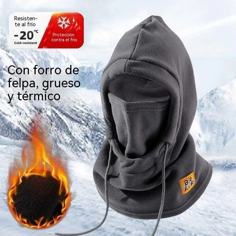 ❄️ Pasamontañas Térmico con Forro Polar Grueso para Invierno