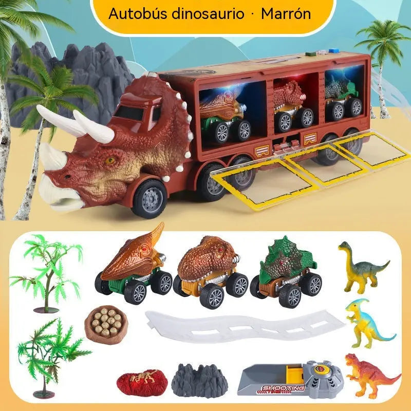 🦖🚛 ¡El Camión de Dinosaurios que Guarda, Lanza y Divierte! 🎵✨