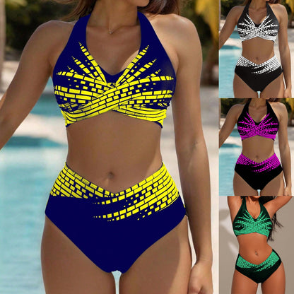 👙 【50% έκπτωση 💥】【L–5XL】👉 Μαγιό δύο τεμαχίων για γυναίκες σε μεγάλα μεγέθη ✅ Ψηλή μέση ✅ Υψηλή ελαστικότητα