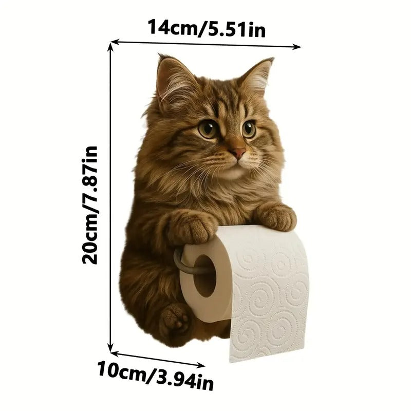 🐱【Kupte 1 a získejte 1 zdarma】Držák toaletního papíru s roztomilým kočičím motivem-4069087