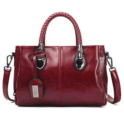 😍🎁[Časově omezený výprodej]👜 Dámská vintage kožená kabelka, měkká kůže, módní laděná-4098508