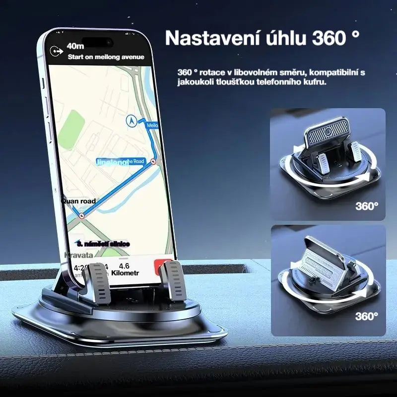 🔥【50% SLEVA】🚗 Bezpečný a chytrý: Dokonalý držák telefonu do auta 2 v 1! 🚗