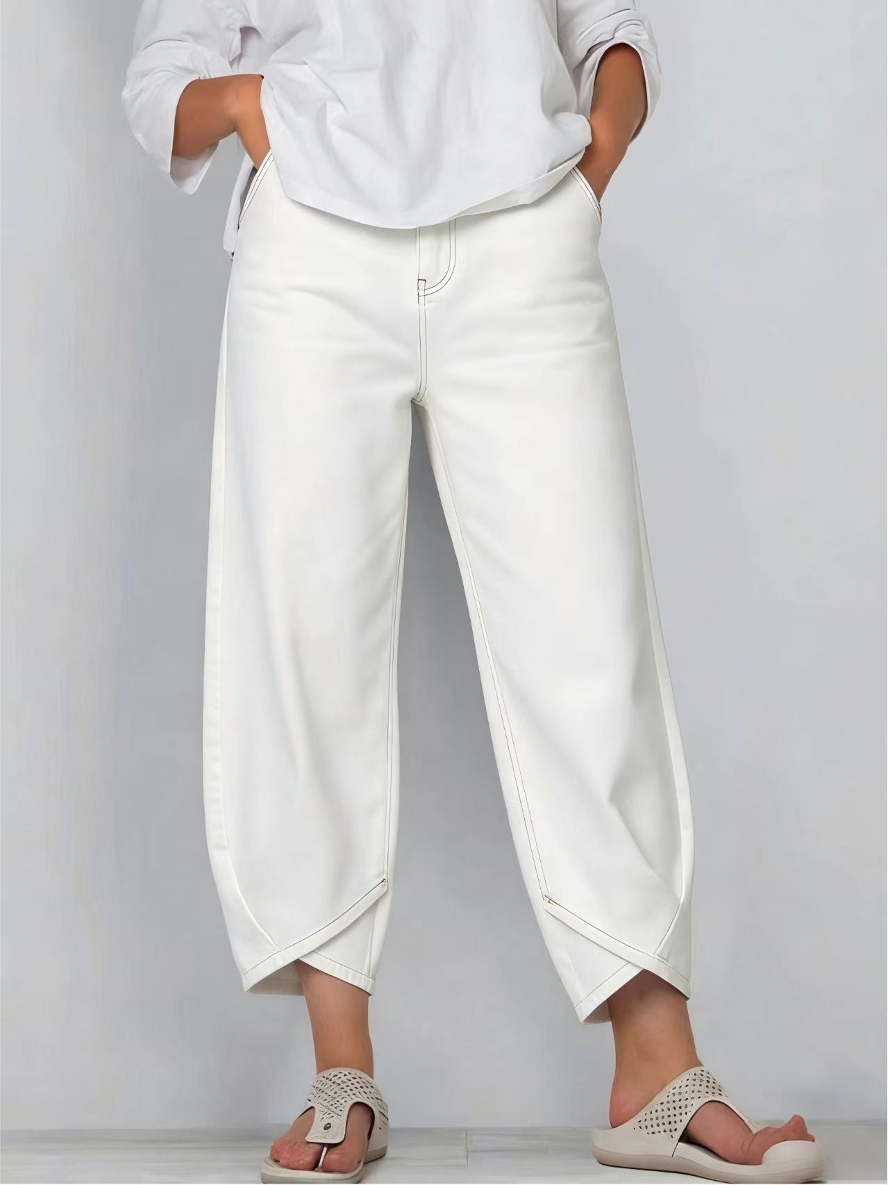 Novinka a speciální nabídka – 【S-3XL】Dámské džíny s širokými nohavicemi