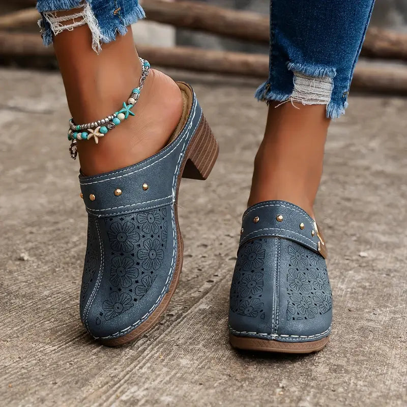 【36-43】Sandalias de cuña cerradas para mujer