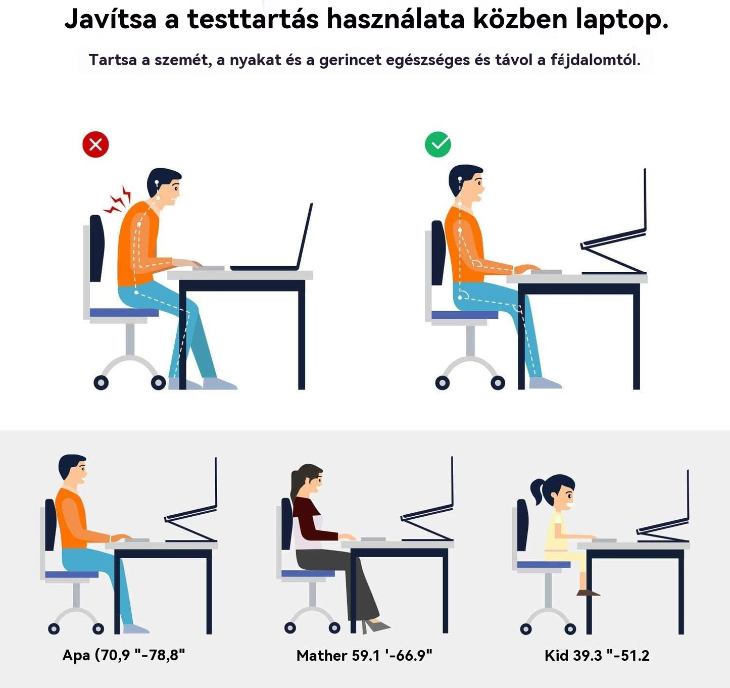 💥💻 Laptop állvány alumíniumötvözetből készült forgatható állvány - 4201818