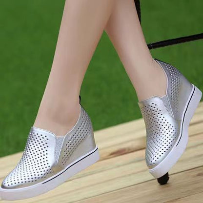 🔥【Liquidación de verano】【34-41】🔥Lato 2026 damskie buty na co dzień z miękkiej skóry z grubą podeszwą