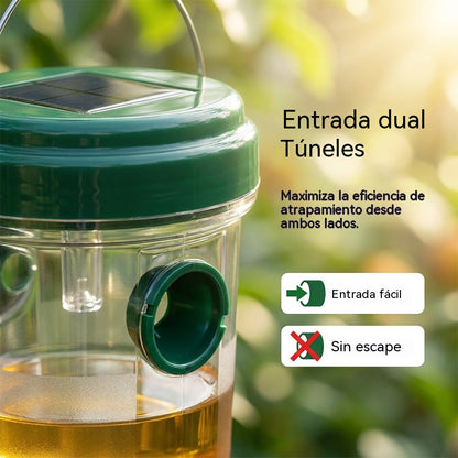 🐝☀️ Trampa solar para avispas para terraza y jardín 🔋🌿 – eficaz, recargable y resistente a la intemperie – sin productos químicos, para hasta 500 m² – ¡ahorra ahora!