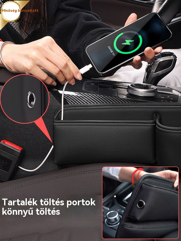 🚗💥 Gap bivalybőrű többfunkciós autós réstároló doboz - 4200839