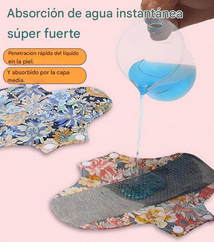 🔥🌈【5 piezas】 Almohadilla antibacteriana de algodón y grafeno lavable