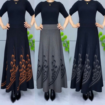 👗🎀【S-3XL】 Podzimní a zimní zesílená vlněná sukně