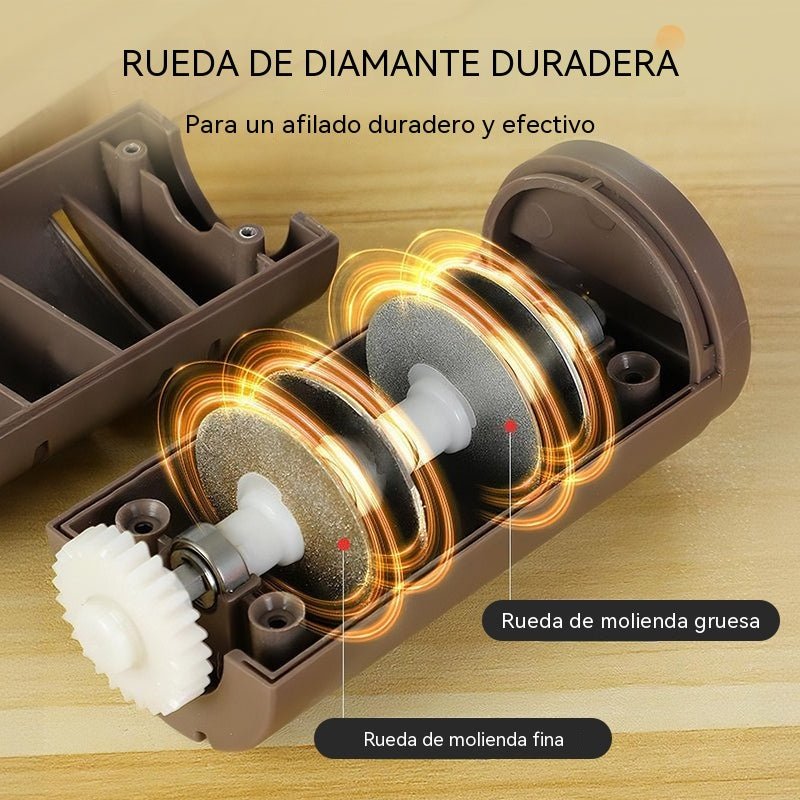 ⏳ ¡40% de descuento! 🔪 Afilador de cuchillos eléctrico inalámbrico multifuncional, recargable