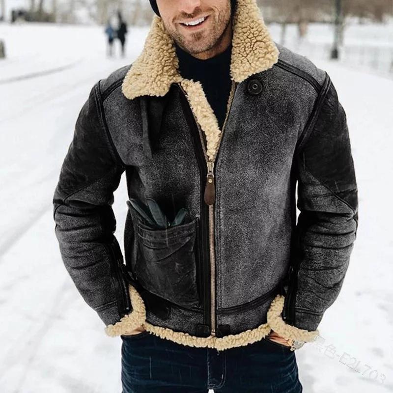 🔥[S-5xl]2025 Módní Retro Lapel Zip Dlouhý rukáv Teplá vlněná bunda