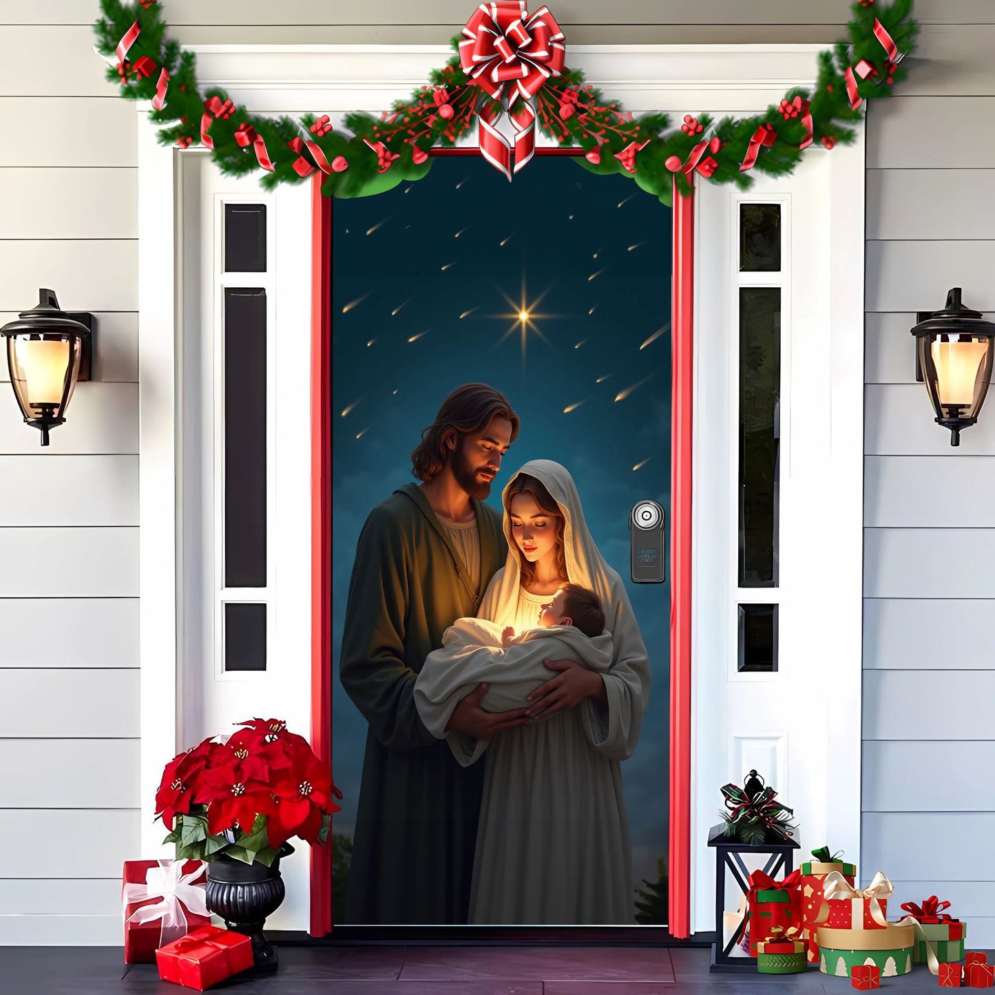 🎄Předčasný vánoční výprodej: Kupte jeden a druhý dostanete zdarma 🎅vánoční dekorace na dveře🎅