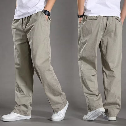 😎👖【Ειδική προσφορά🔥】Ανδρικά καθημερινά παντελόνια καργκό σε μεγάλα μεγέθη – φαρδιά και άνετα