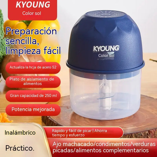 🔥【Compra 1 y llévate 1 gratis】✨Picadora de alimentos eléctrica mini inalámbrica y eficiente