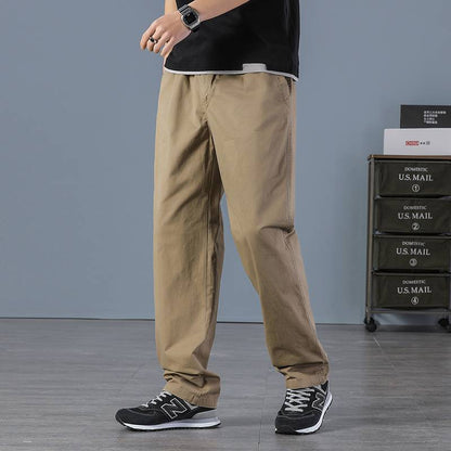 👖[M–6XL] Pánské volné bavlněné kalhoty rovného střihu pro větší velikosti – outdoorové kalhoty🔥