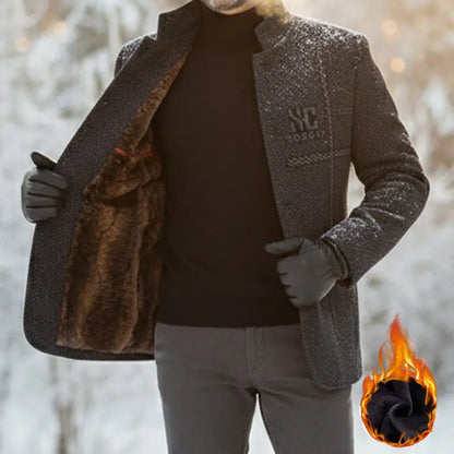 ✨¡50% de descuento! ✨Abrigo de invierno para hombre, con corte 3D, grueso y resistente al viento, imprescindible para el frío. ❄️✨【40-90 kg】